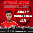 Донёр Аманбаев - лучший игрок 1-го тура